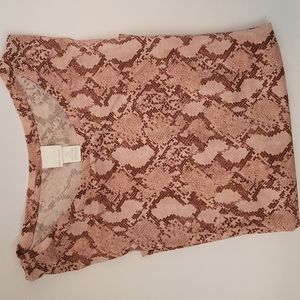 H&M | Pink Snakeskin Tee